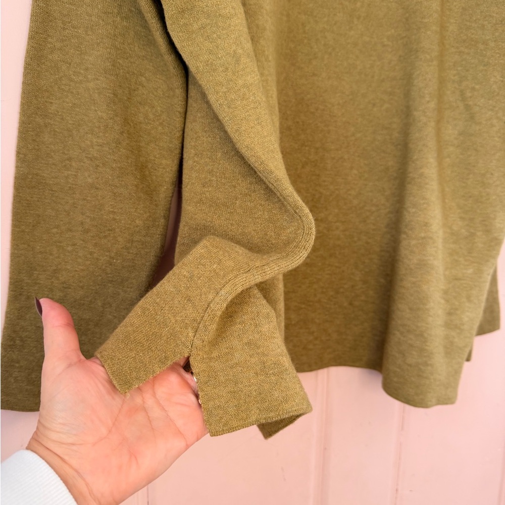 J. Jill Sage Green Turtleneck Sweater szXL - Picture 4 of 6